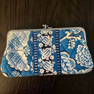 Blue and white Vera Bradley wallet